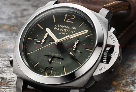 Panerai Luminor 1950 Chrono Monopulsante 8 Days GMT Titanio 